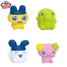 Tamagotchi Sitting Mini Figures - Set: Mametchi Kuchipatchi Violetchi Mimitchi