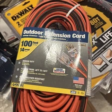 VOLTEC 05-00343 100' 14/3 ug extension cord orange black 100 foot