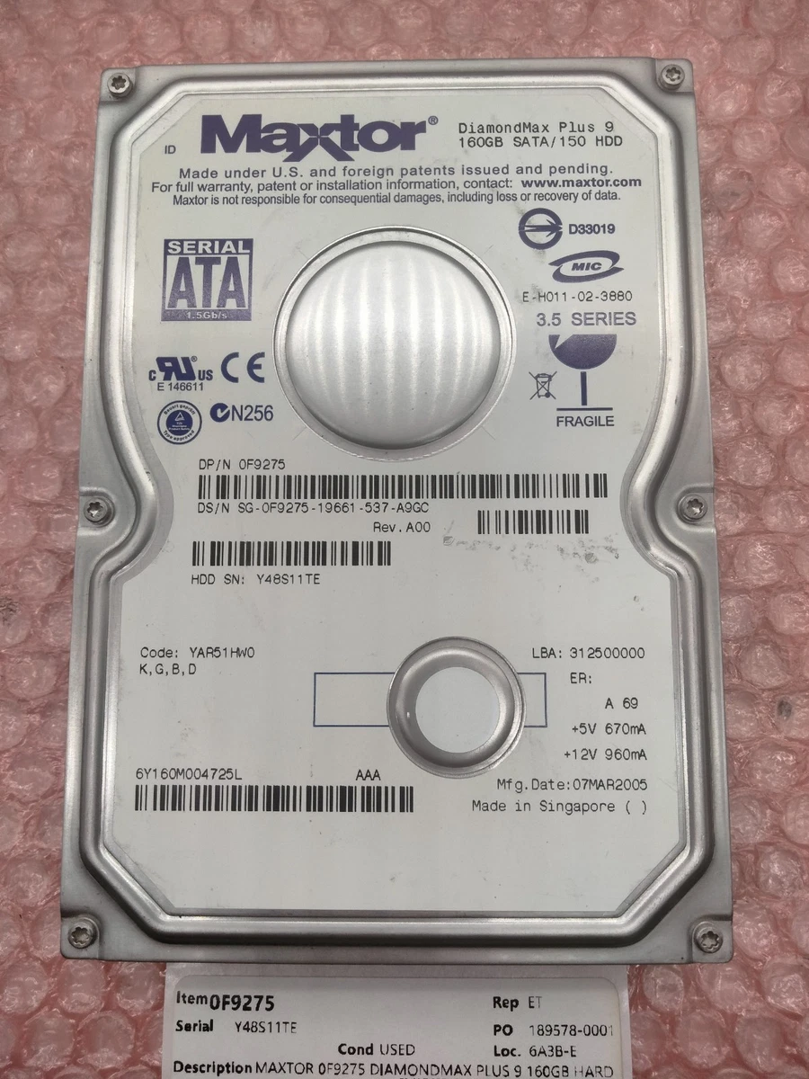 Maxtor Diamondmax Plus 9 for sale | eBay
