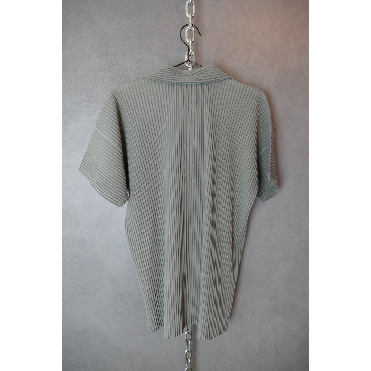 Homme Plisse Issey Miyake Pleated Button Polo Shirt Menswear Size