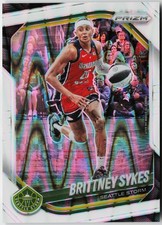 2025 Panini WNBA Prizm Brittney Sykes #121 White Seismic Seattle Storm-