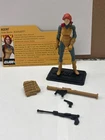 G.I. JOE Scarlett 25TH ANNIVERSARY V8 extra weapons. Slight loose one leg
