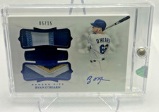 2019 Panini Flawless Rookie Sapphire /15 Ryan O'Hearn RPA Dual Patch Auto RC