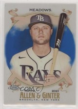 2021 Topps Allen & Ginter Chrome Blue Refractor 7/150 Austin Meadows #192 a2v