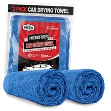 AIDEA Microfiber Towels for Cars-Large Professional Car Drying Towel, 2PK Blue
