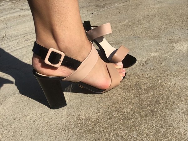 Women Heels Beige Other 38