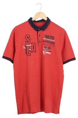 LIVERGY Herren Poloshirt Gr. 52/XL Rot Casual Sportlich