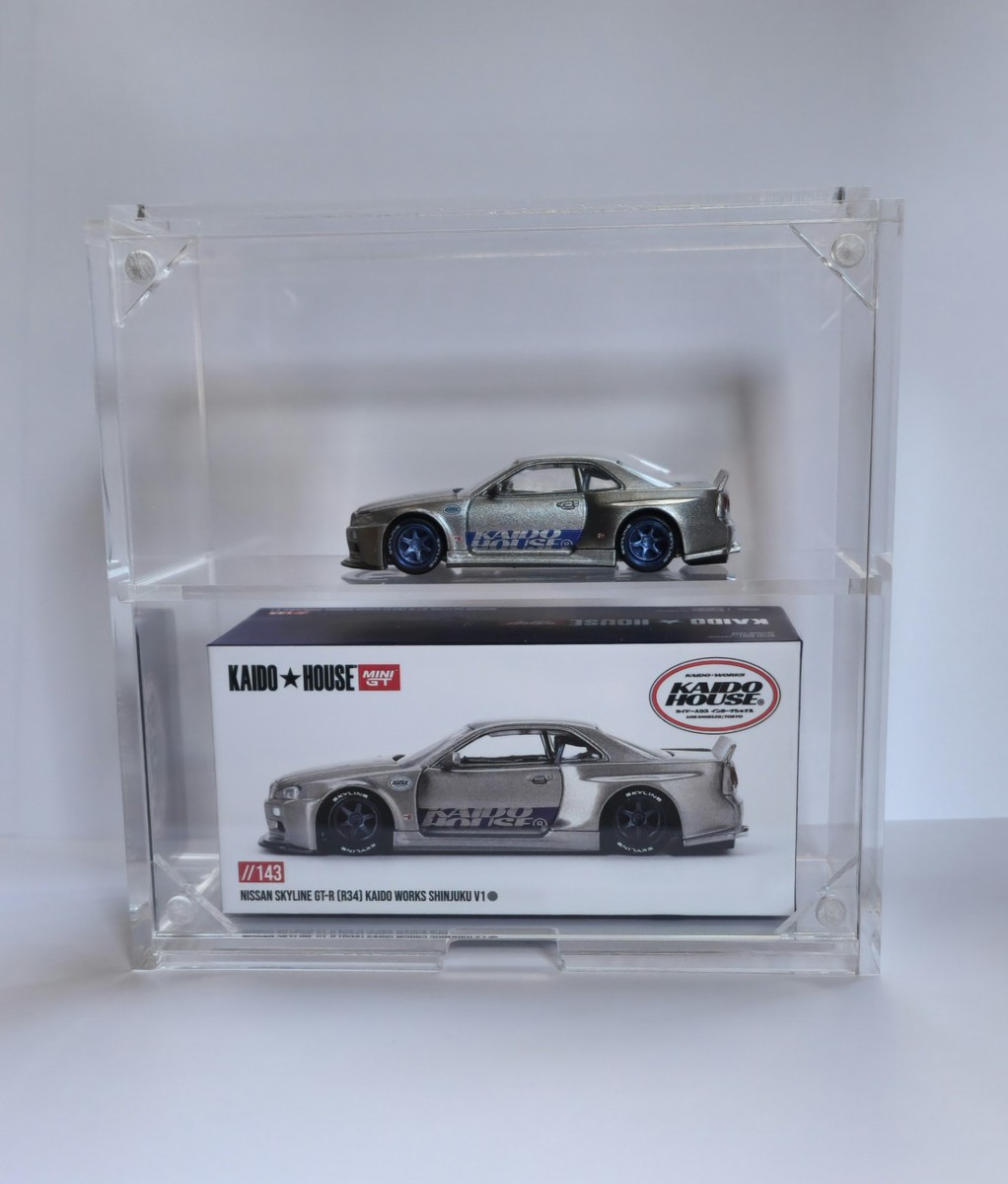 Kaido House x Mini GT 1:64 Nissan Skyline GT-R (R34) With Display