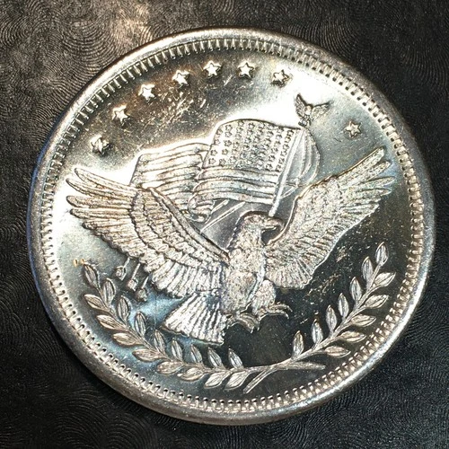 1oz Silver Bullion A-MARK EAGLE & SCALES TRADE UNIT WE COMBINE SHIPPING #R905