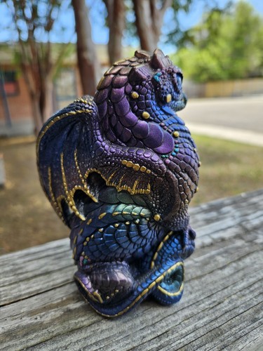 Windstone Editions Young Dragon Peacock Peña Vintage 1988 North Hollywood - Imagen 2 de 5