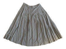 Vintage Pendleton Country Sophisticates Pleated Skirt Plaid High Waist 27  USA