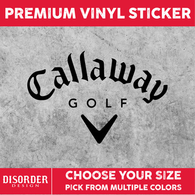 CALLAWAY GOLF [VINYL STICKER] CLUBS PGA CAR TRUCK WINDOW LAPTOP FOLDER TUMBLER