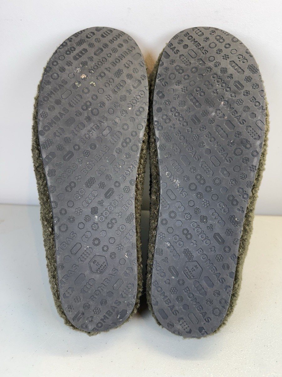 BOMBAS Sunday Slipper Green Sherpa Cozy Indoor House Shoes  display picture 3