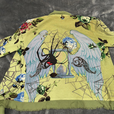 Women s Medium Shirt With Spiderwebs And Flowers