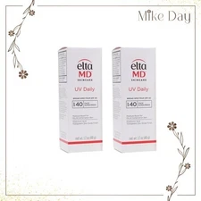EltaMD UV Daily SPF 40 Face Sunscreen 1.7oz - 2 Packs - EXP 10/26 New in Box