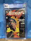 Batman #428 CGC 8.0 Graded White Pages Death in the Family DC 1988 Mignola