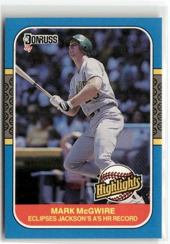 1987 Donruss Highlights #46 Mark McGwire Oakland Athletics