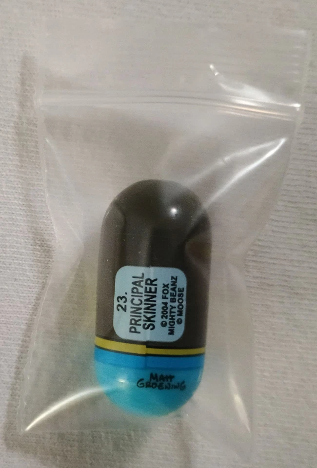 VINTAGE SPIN MASTER 2004 SIMPSONS MIGHTY BEANZ NUMBER 23 PRINCIPAL SKINNER BEAN - Image 4 of 4