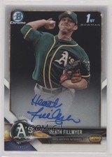 2018 Bowman Chrome Prospect Auto Heath Fillmyer #CPA-HF Auto et6