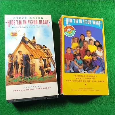 Hide Em In Your Heart VHS 13 Bible Memory Music Videos Kids
