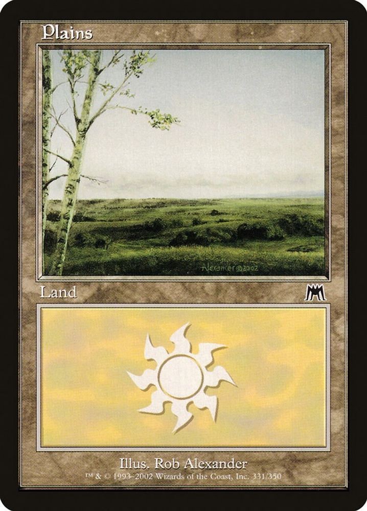 Plains 331 #331 Onslaught Heavily Played Magic The Gathering
