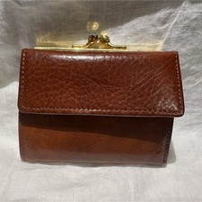 Carlo Amboldi Brown Men's Bifold Wallet, Kiss Lock Coin Pocket, Credit Card
