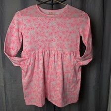 Cat  Jack Pink Floral Play Dress Little Girl Small 6/7 NWOT