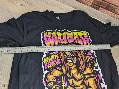 Ultimate Warrior Always Believe Pro Wrestling WWE WWF Large Gildan T-Shirt - Picture 5 of 8