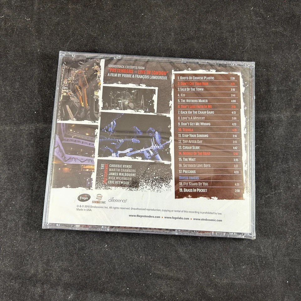 2010 PRETENDERS LIVE IN LONDON FOGO STROBOSONIC NEW / SEALED CD RARE LAMOUREUX - Image 2 of 3
