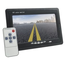 Monitor LCD 7 Pollici 2 ingressi RCA DVD sorveglianza Retromarcia Poggiatesta