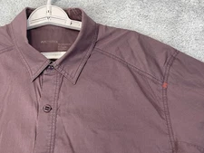 Arc'teryx Shirt Mens XL Button Up Short Sleeve Nylon Stretch Outdoor Hiking Casu
