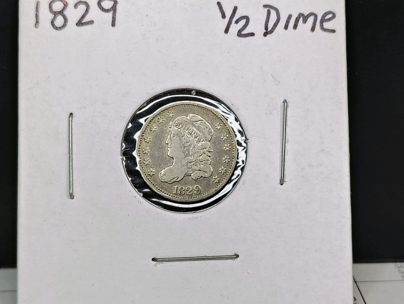 1829 Capped Bust Half Dime 89% Silver! Beautiful!!! +1 Free Tube of Gold Flake!!
