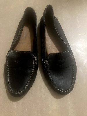 Women's Loafers Slip-Ons Soft Brown Leather by Marco Tozzi US Size 8