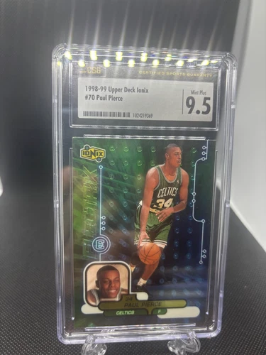 1998 1998-99 UD Upper Deck Ionix #70 Paul Pierce Rookie RC Celtics CGC 9.5 Mint