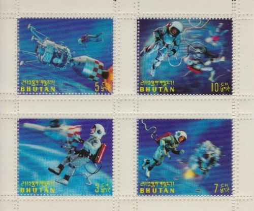 Bhutan Block 10/12 postfr./mnh Weltraum space mit Versuchszähnung -96559 - Bild 4 von 4