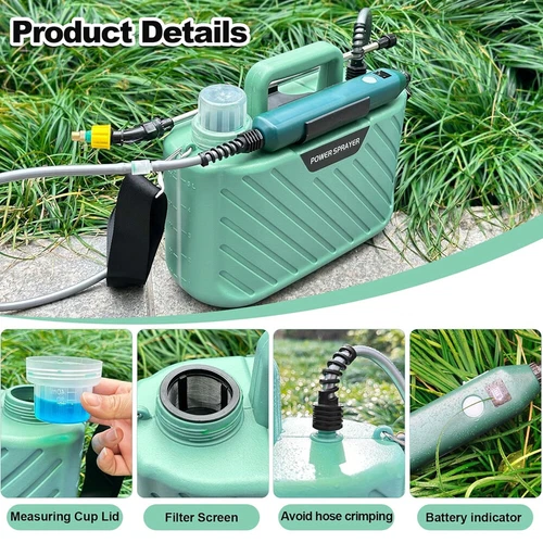 Rückenspritze Sprühgerät Akku 5L Drucksprüher Gartenspritze Druck Pump Spritze - Bild 6 von 17