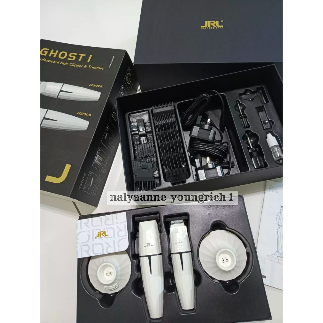 JRL Ghost 2 Combo Edition FF2020 Collection Onyx Hair Clipper, Trimmer, Shaver