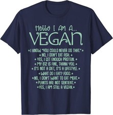 I Am A Vegan Vegetarian Food Veggie Animal Rights Unisex T-Shirt