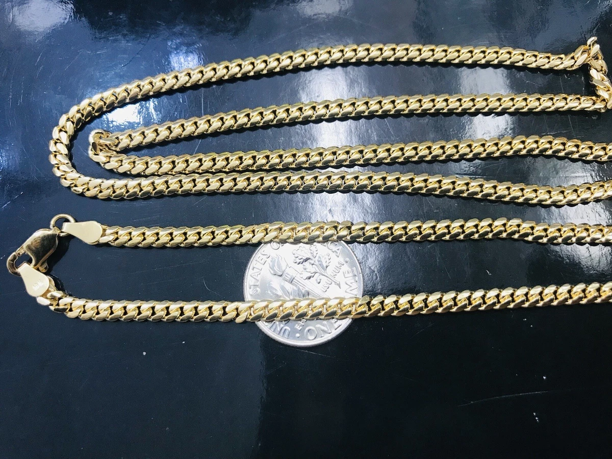 Solid Gold Cuban Link Necklace 14K - 18K