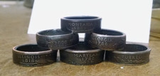 United States Quarter Dollar Coin Ring, RANDOM STATE.