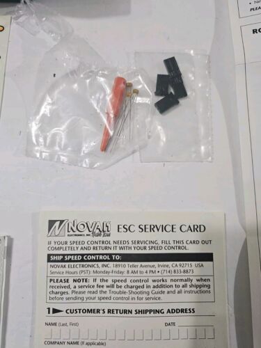 Novak Rooster Reversible Speed Control EMPTY BOX Decal Sticker Sheet Manual Etc. - Picture 5 of 18