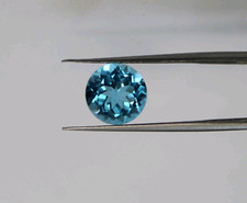1 Ct Fancy Blue color Round Cut VVS1 Diamond Premium Quality Loose Gemstone6MM