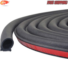 Universal Automotive Door Seal Strip D-Shape Self-Adhesive Weather Stripping for