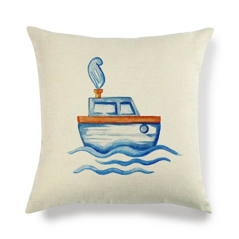 Nautical top cushion covers