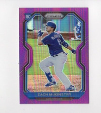 2021 Prizm Baseball Zach Mckinstry Rookie #92 Purple Prizm Los Angeles Dodgers