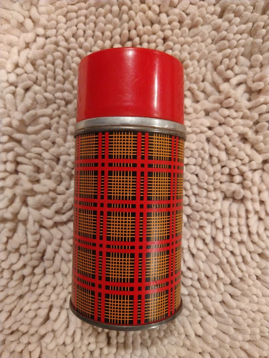 Aladdin Red and Black Plaid Thermos