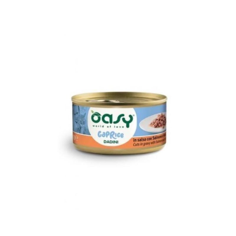 Oasy caprice dadini salmone e pollo 85gr