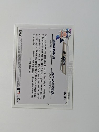 2021 Topps Update Series NL BEASTS Base #US306 - Picture 2 of 2