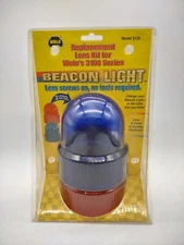 WOLO 3100 Beacon Replacement Lens Kit Magnet Blue & Red Lens NOS