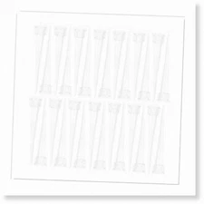 FloraFlow Clear Floral Water Tubes - 50pcs Pointed Vials for Roses, Aqua Picks &